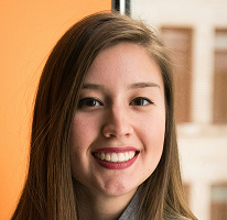 Directrice financière d'une société de trading, Victoria Lawson, portrait.